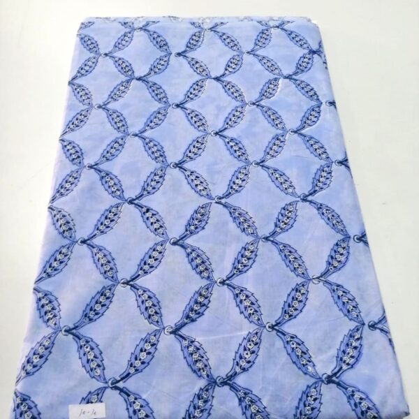 Pre-order hand block printed cotton blue motif 110