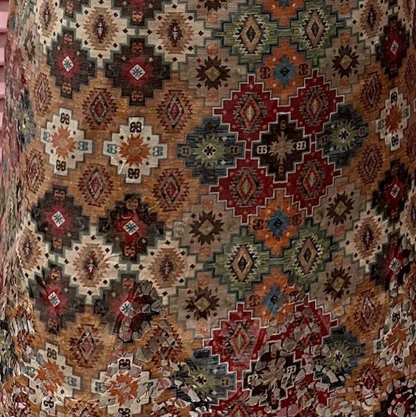 Pre-order lace embroidered printed brown pattern cotton 963