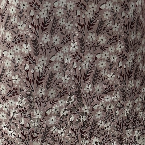 Pre-order lace embroidered printed blush and white floral cotton 953