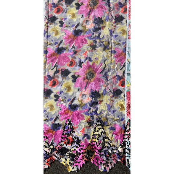 Pre-order lace embroidery printed cotton multicolour floral 9200 (Copy) (Copy)