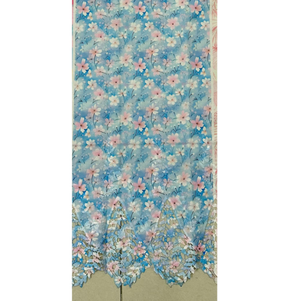 Pre-order printed lace embroidery printed cotton 9231