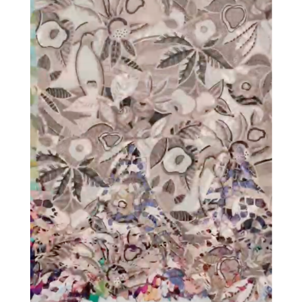 Pre-order printed lace embroidery printed cotton 9248