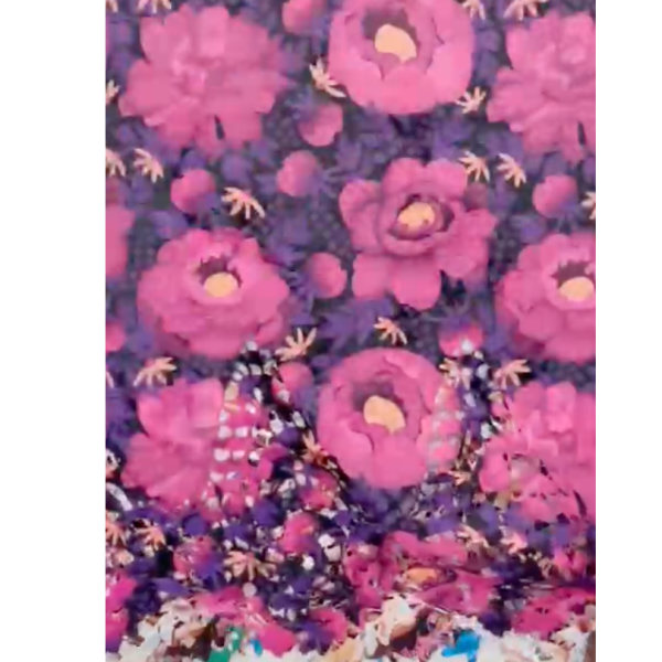 Pre-order printed lace embroidery printed cotton 9250