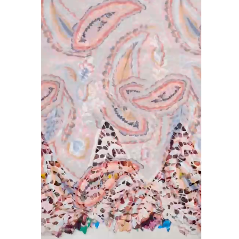 Pre-order printed lace embroidery printed cotton 9251