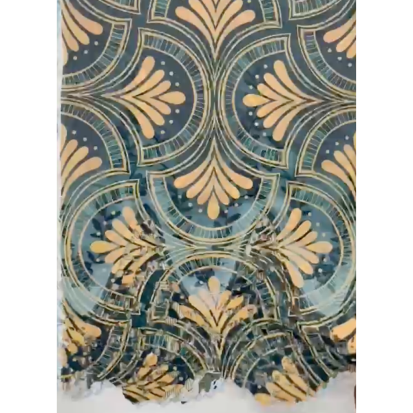 Pre-order printed lace embroidery printed cotton 9261