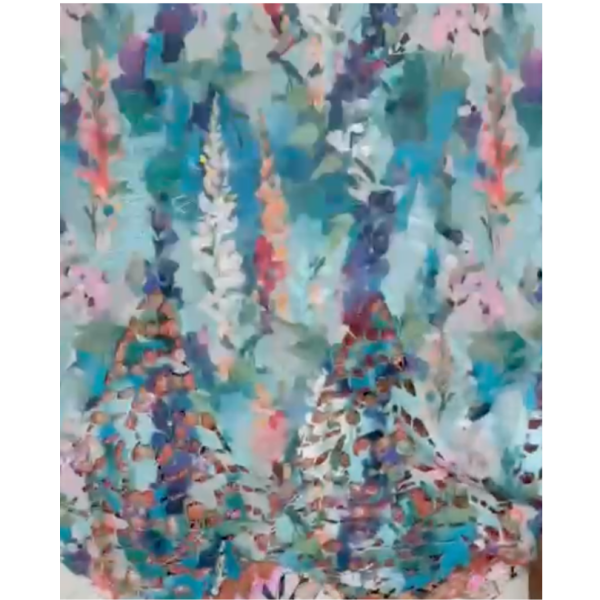 Pre-order printed lace embroidery printed cotton 9274