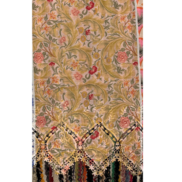 Pre-order printed lace embroidery printed cotton 9308