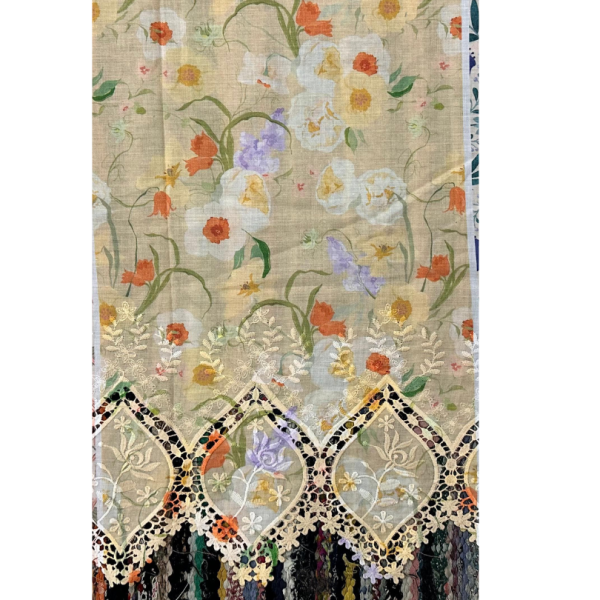 Pre-order printed lace embroidery printed cotton 9310