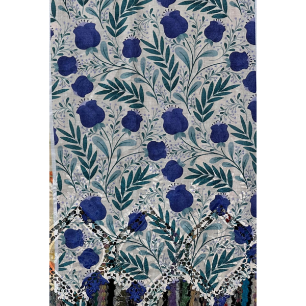 Pre-order printed lace embroidery printed cotton 9315