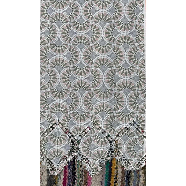 Pre-order printed lace embroidery printed cotton 9320