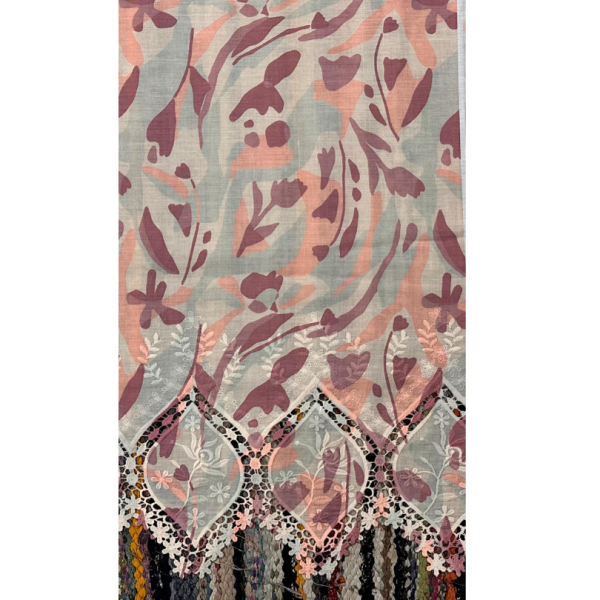 Pre-order printed lace embroidery printed cotton 9319