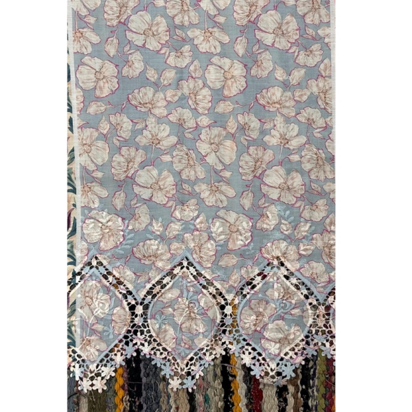 Pre-order printed lace embroidery printed cotton 9324