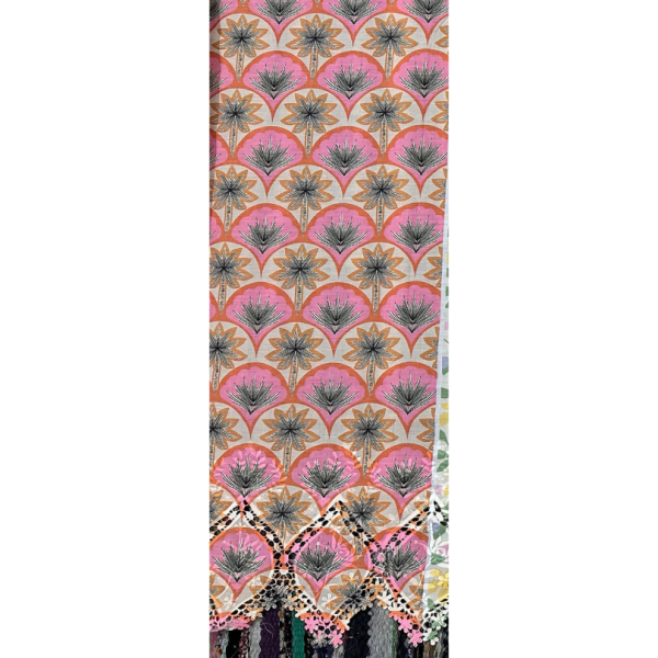 Pre-order printed lace embroidery printed cotton 9322