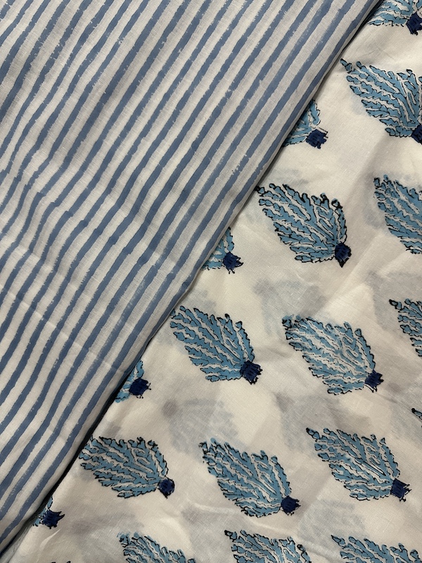 Readystock Mix and Match hand block printed cotton 22846