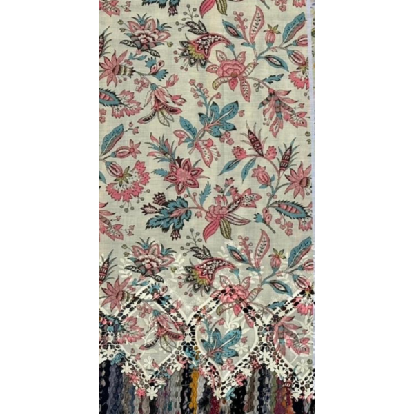 Pre-order printed lace embroidery printed cotton 9335