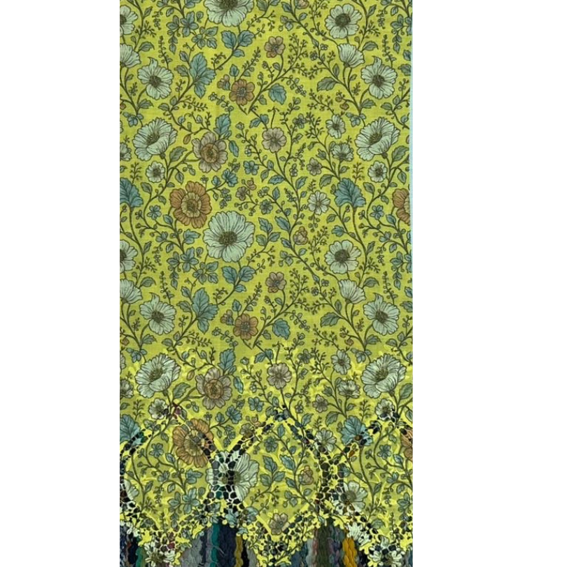 Pre-order printed lace embroidery printed cotton 9341