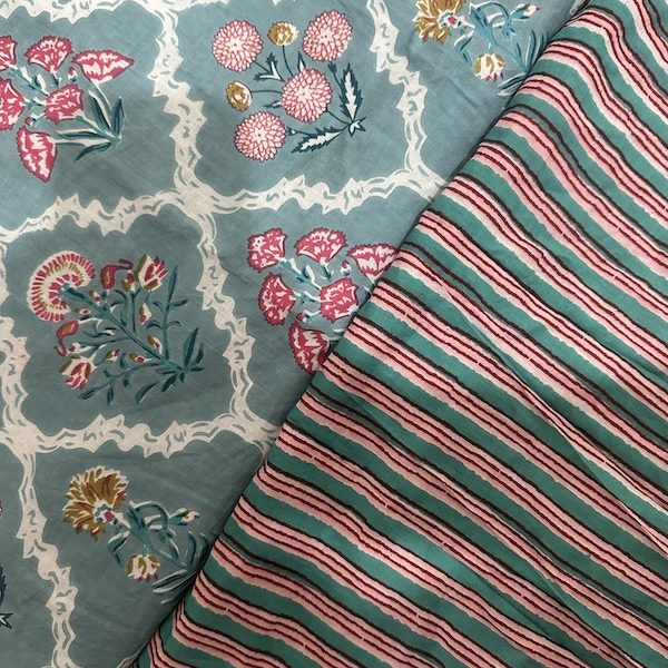 Readystock Mix and Match hand block printed cotton 22890