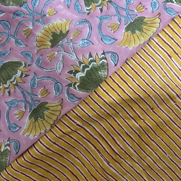 Readystock Mix and Match hand block printed cotton 22891