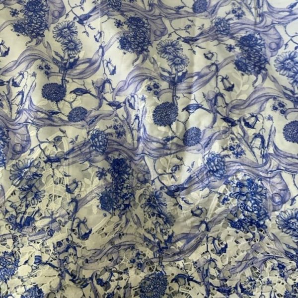 Readystock printed lace embroidery cotton 1000170