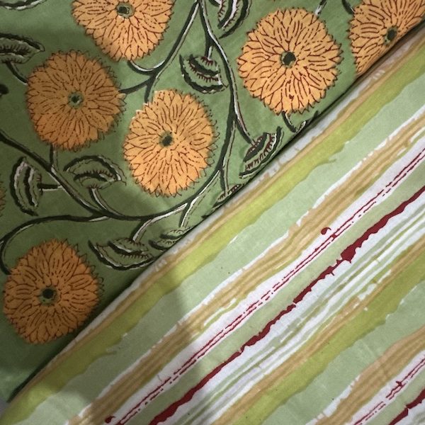 Readystock Mix and Match hand block printed cotton 22892