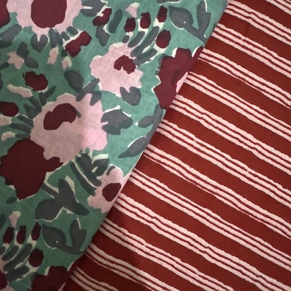 Readystock Mix and Match hand block printed cotton 22894