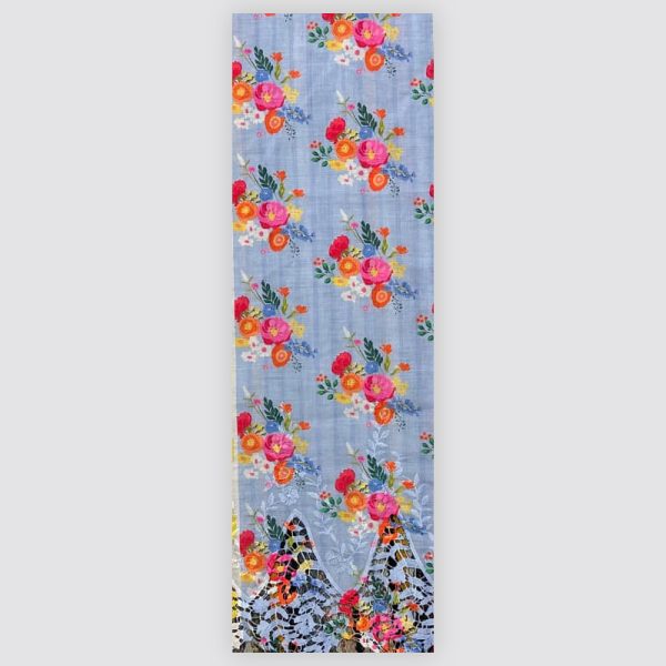 Pre-order printed lace embroidery printed cotton 9362