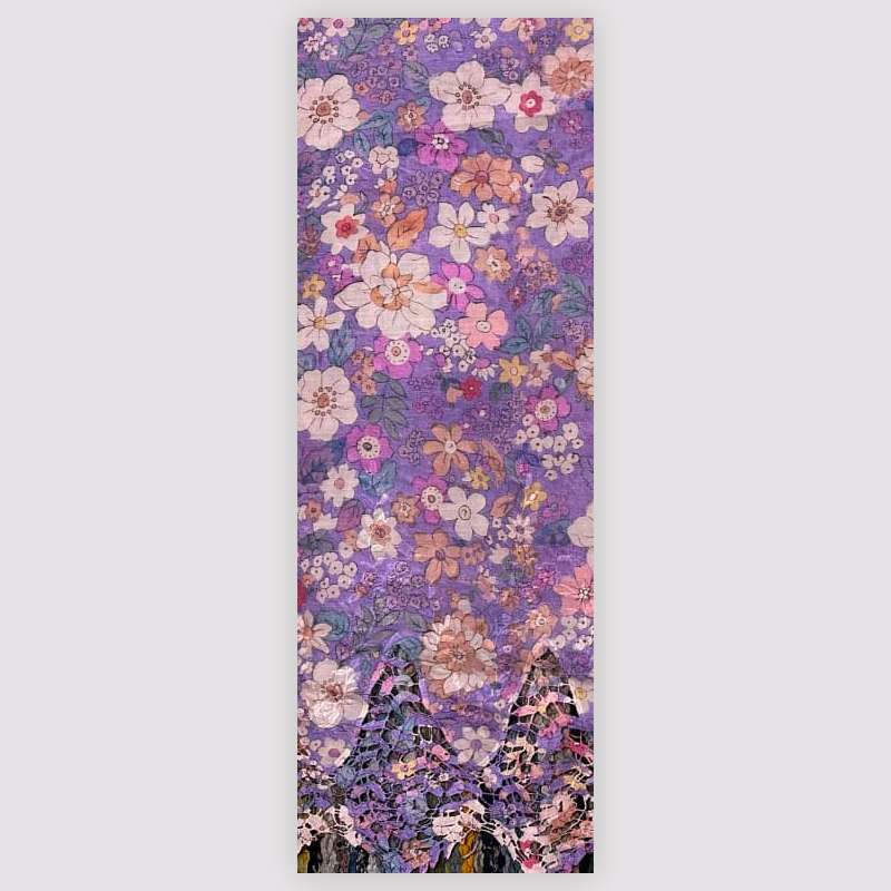 Pre-order printed lace embroidery printed cotton 9369
