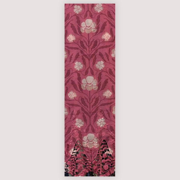 Pre-order printed lace embroidery printed cotton 9378